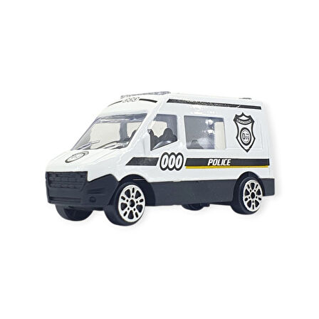 3'lü İş Makinaları Road Seti - Die Cast - DS044 - Polis 