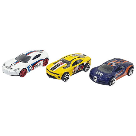 3'lü Araba Yarış Seti - Die Cast - DS045