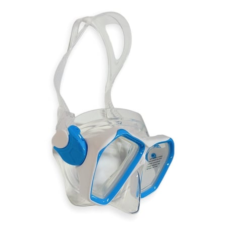 Tempered Camlı Premium Silikon Dalış Maskesi ve Snorkel Yetişkin - Mavi