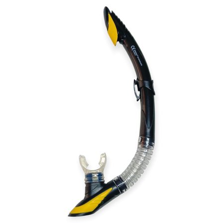 Tempered Camlı Premium Silikon Dalış Maskesi ve Snorkel Yetişkin - Sarı