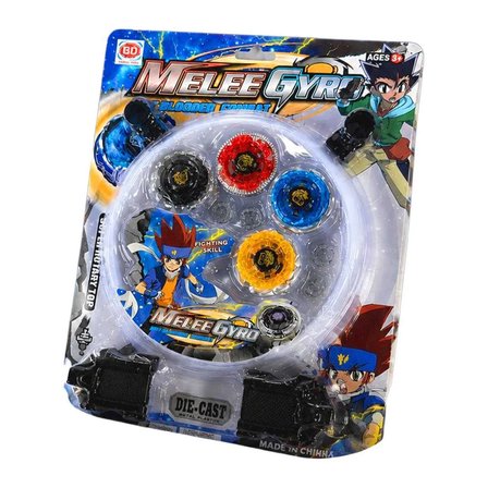  MELEE GYRO BEYBLADE 329-2 4 TOPAÇ SAHALI METAL+PLASTİK KARTELA 3+