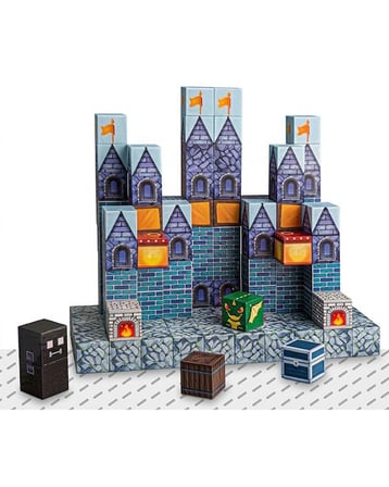 KZL Kale Temalı Manyetik Blok Yapı Küpleri Seti 2x2x2 cm 112 Parça CH1397