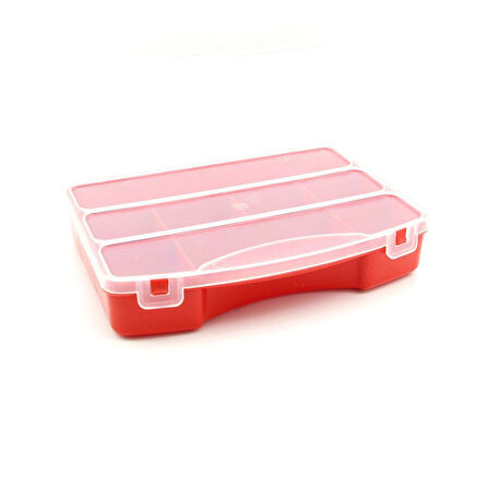 Süper Bag Süper Organizer-8 Balıkçı Malzeme Kutusu KIRMIZI