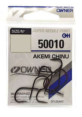 Owner 50010 Siyah Tırnaklı Yem Olta İğnesi SİYAH-NO:1/0
