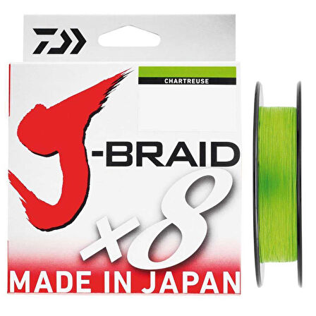 Daiwa J-Braid X8 Chartreuse İp Olta Misinası 150Mt CHARTREUSE-0,10 mm