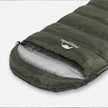 Naturehike U250 Zarf Tarzı Kapüşonlu Uyku Tulumu -10°C HAKİ-Left