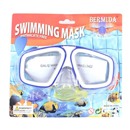 Bermuda Phthalate Free Yüzücü Maskesi MAVİ