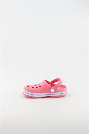 Akınalbella Kids Crocs Sandalet Çocuk Terlik F.Pembe/Beyaz/Lila-28