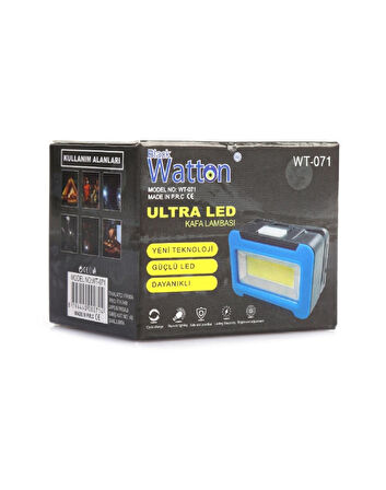 Black Watton MultiFonksiyonel Ultra Led Kafa Lambası SARI