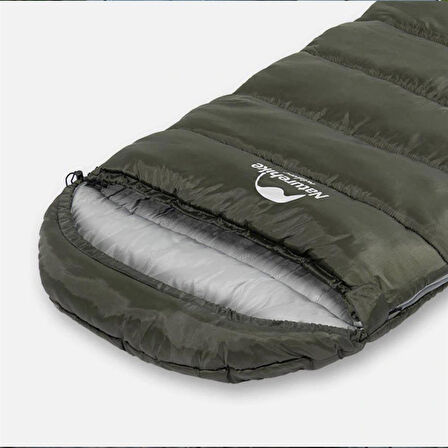 Naturehike U350S Zarf Tarzı Kapüşonlu Uyku Tulumu -17°C HAKİ-Left