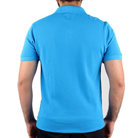 A+ Naples Erkek Mavi Renk Polo Yaka T-shirt