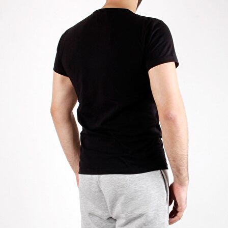 A+ Palermo Erkek Siyah Basic T-shirt