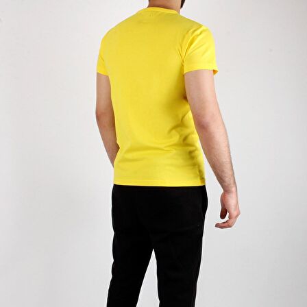 A+ Palermo Erkek Sarı Basic T-shirt