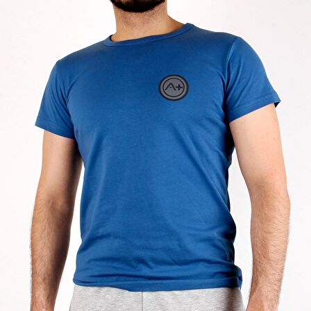 A+ Palermo Erkek Koyu Mavi Basic T-shirt