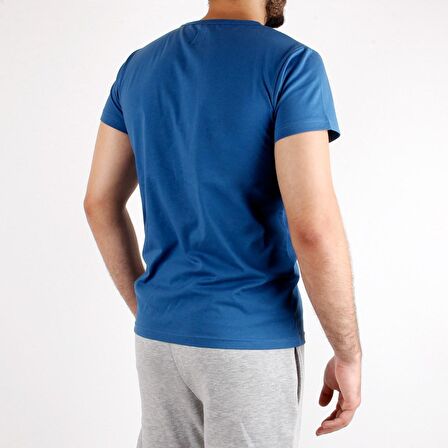 A+ Palermo Erkek Koyu Mavi Basic T-shirt