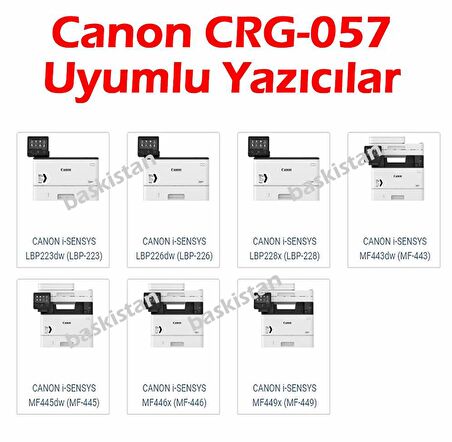Baskistan Canon CRG-057H Siyah Muadil Toner
