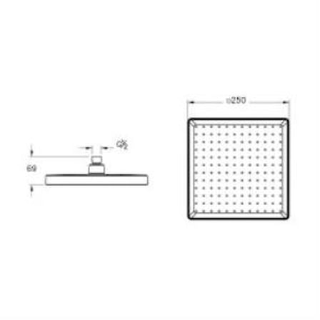 Artema Core Round A4591325 Duş Başlığı, Fırçalı Altın