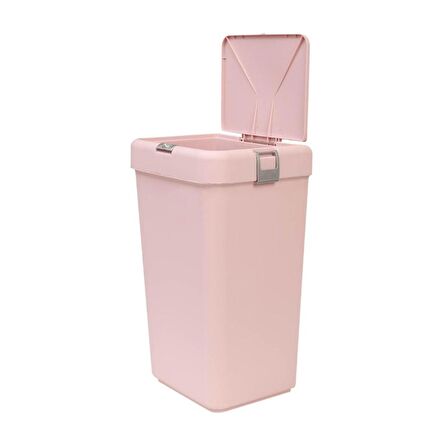 Motek MT-08  Mono Dokunmatik Çamaşır Sepeti 40 Litre Pembe