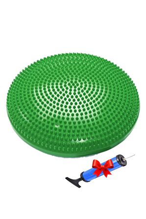 Gymo Pompalı Denge Yastığı Balance Disk Denge Pedi 33cm Yeşil