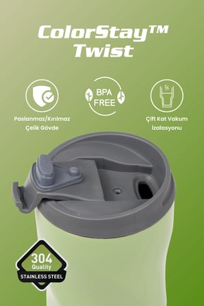 Cooker ColorStay Twist 500 ml Paslanmaz Çelik Bardak Termos CKR2051