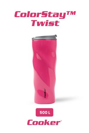Cooker ColorStay Twist 500 ml Paslanmaz Çelik Bardak Termos CKR2051