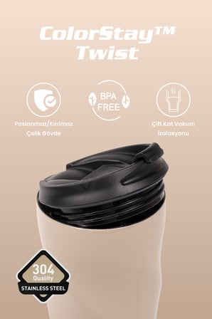 Cooker ColorStay Twist 500 ml Paslanmaz Çelik Bardak Termos CKR2051
