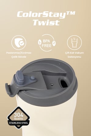 Cooker ColorStay Twist 500 ml Paslanmaz Çelik Bardak Termos CKR2051