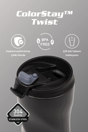 Cooker ColorStay Twist 500 ml Paslanmaz Çelik Bardak Termos CKR2051