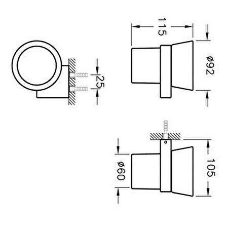 VitrA Diagon Diş Fırçalığı Krom A44426