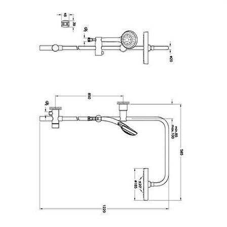 Artema System Rain LH21 Duş Kolonu A45598