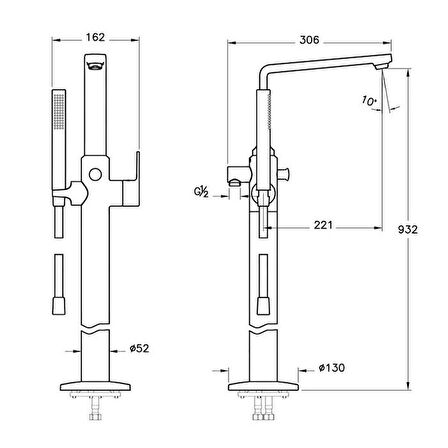 Artema Suit L A4128723 Altın Banyo Bataryası