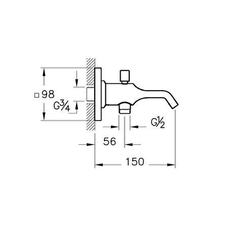 Artema Suit U A4249026 Çıkış Ucu, El Duşu Çıkışlı, Bakır