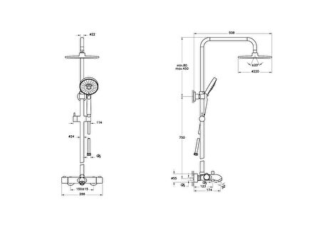 Aquaheat Rh3 Banyo Sistemİ-Rain L A49254 