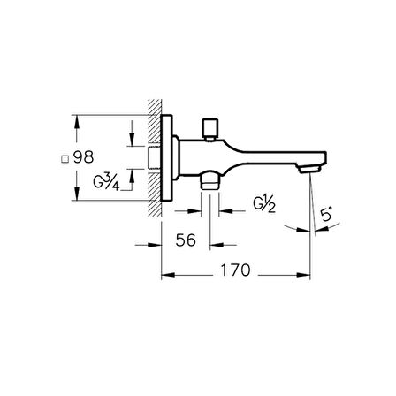 Artema Suit L A4248926 Bakır Banyo Bataryası Çıkış Ucu