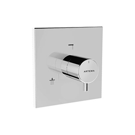 Artema AquaHeat A42670 Yönlendirici, V-Box Sıva Üstü Grubu, Krom