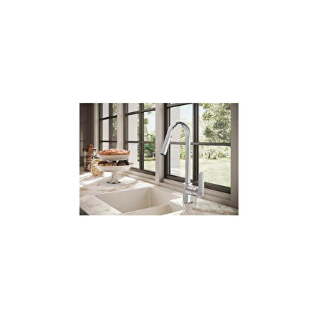 VitrA Root Round A42742 Krom Mutfak Bataryası(A42742EXPS)
