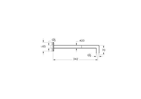 Artema Suit A4575329 Duş Dirseği, 90 Derece Duvardan, Soft Bakır