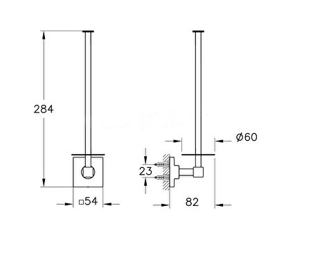 Root Yedek Tuvalet Kağıtlığı A44808
