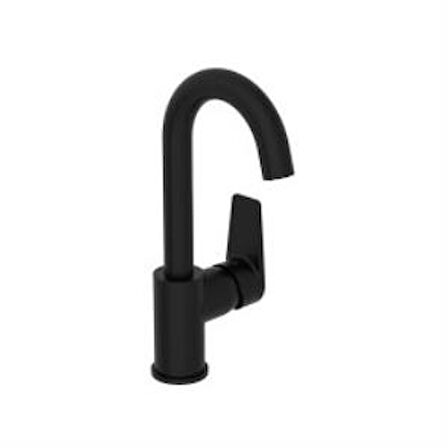 VitrA Flow Square A4316536 Lavabo Bataryası, Mat Siyah