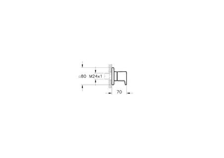 Artema Root Square A4272929 Ankastre Stop Valf, Soft Bakır