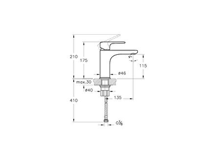 Artema Root Round A4270629 Yüksek Lavabo Bataryası, Soft Bakır