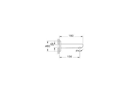 Artema Root Round A4311134 Çıkış Ucu, Fırçalı Nikel