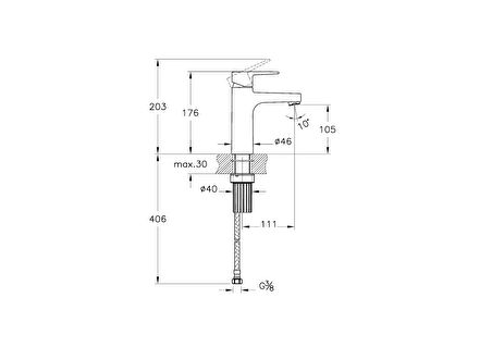 Artema Shift T30 A43689 Yüksek Lavabo Bataryası, Krom
