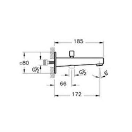 Artema Minimax Square A4359524 Çıkış Ucu El Duşu Çıkışlı, Fırçalı Bakır