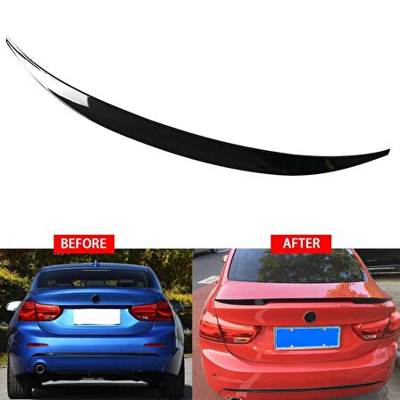 Bmw f52 bagaj üstü spoiler pianoblack boyalı 1 serisi sedan 2017+