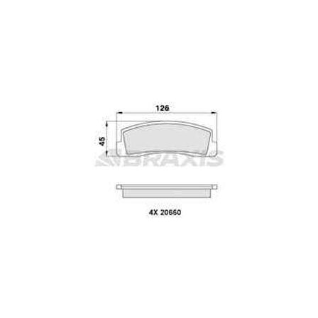 Lada On Fren Balatası Lada Niva - Braxıs Aa0274