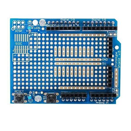 Arduino Proto Shield + Mini Breadboard Hediyeli