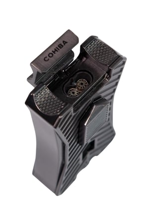 Cohiba Çift Torch Pürmüz Gunmetal Puro Çakmağı - TR8997