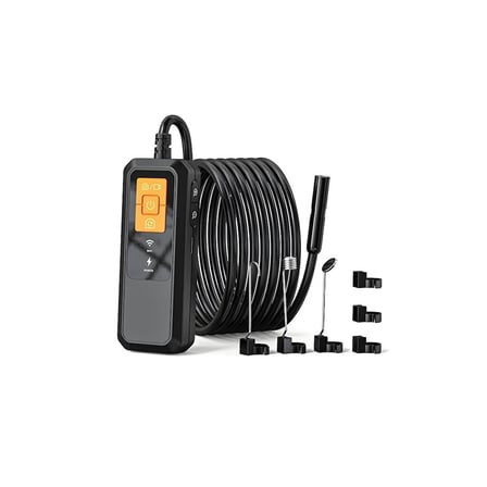 Endoskop Kamera Boru Araç Motor Tesisat Görüntüleme W600-2 850mAh Şarjlı Wifili Ayna Mıknatıslı 5mt