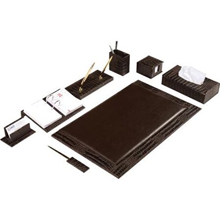 Gıpta 7104 Scrıpt 9 Parça Sümen Takımı - Kahve